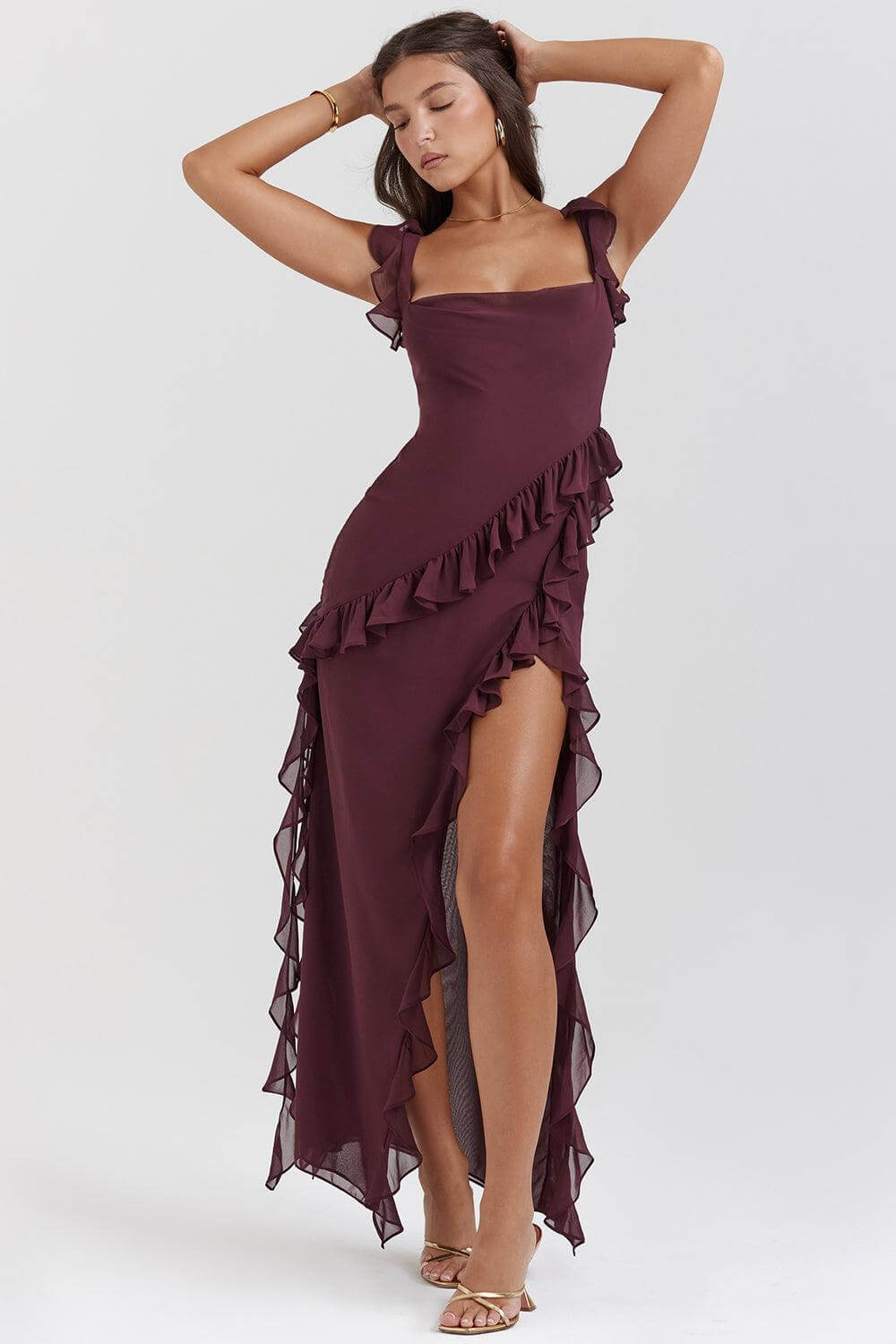 Beautiful Sundress with High Side Split