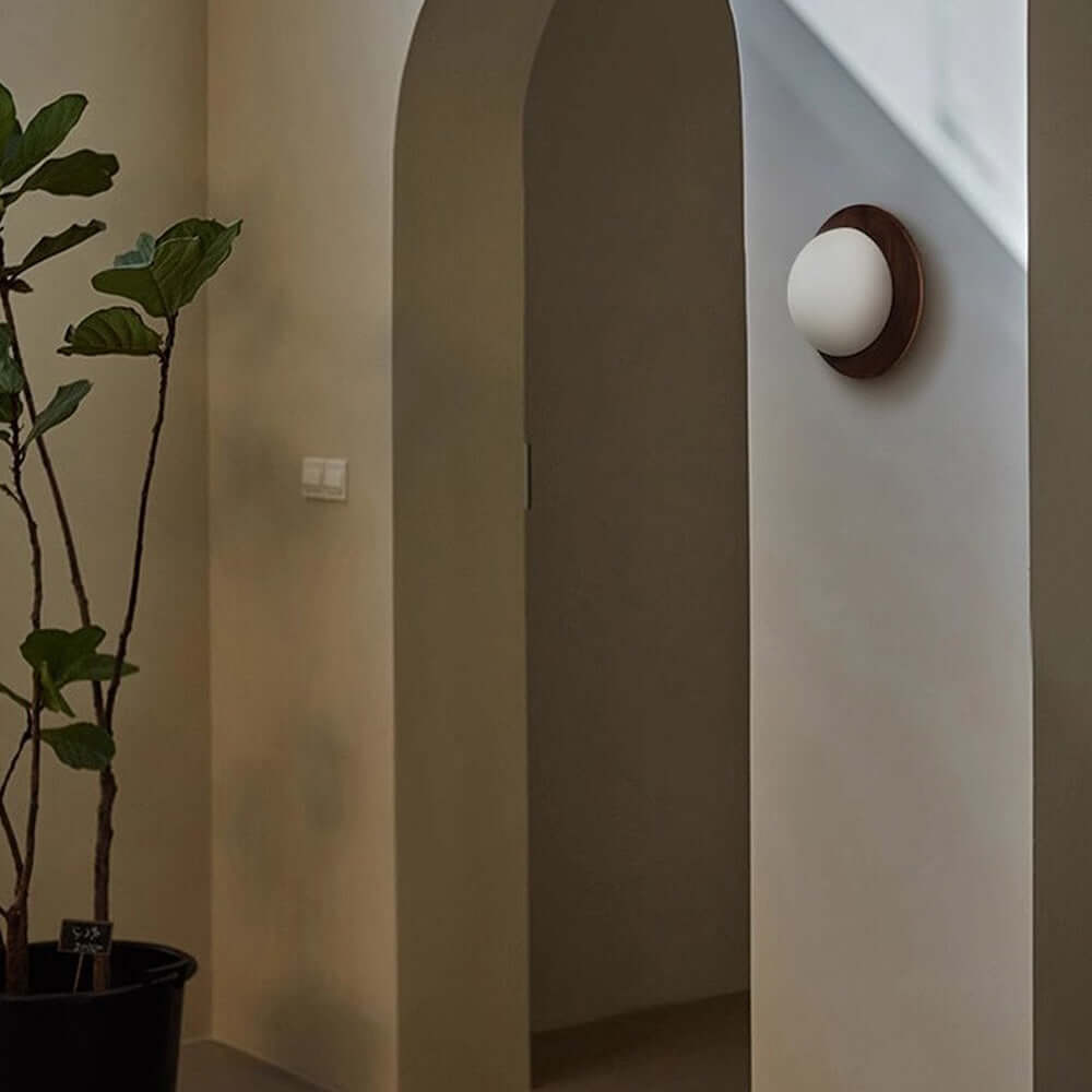 Simple Wooden LED Wall Light