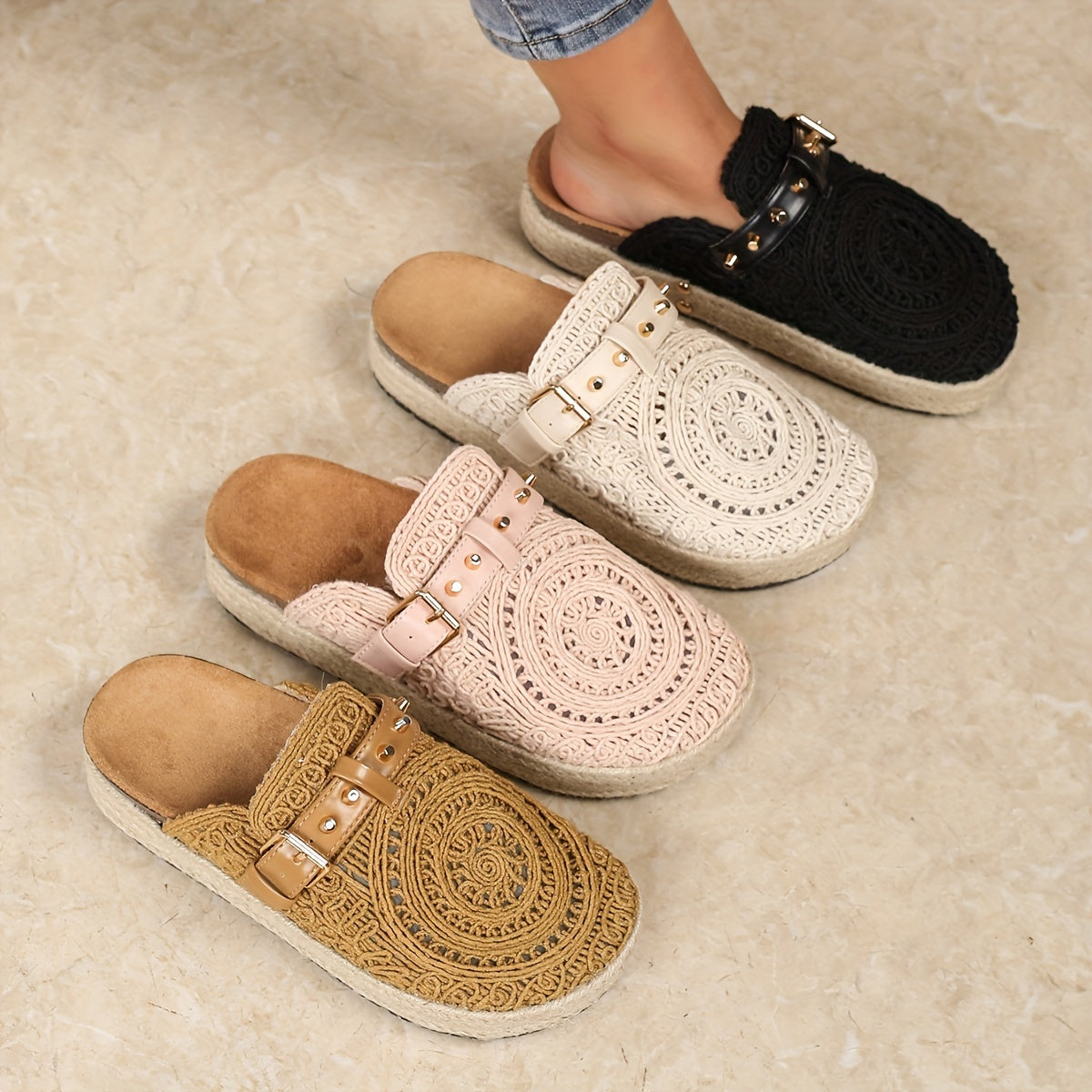 Bohemian Handmade Crochet Slippers