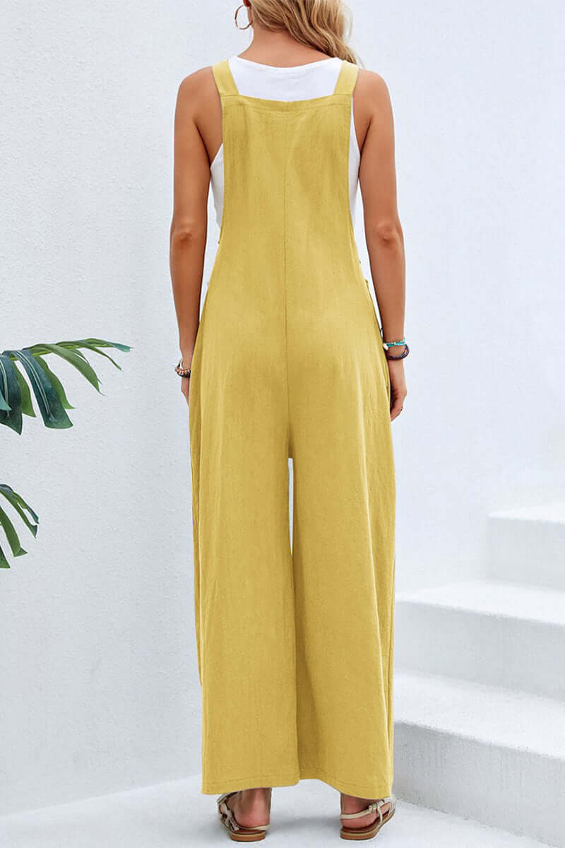 Comfortable V Neck Halter Jumpsuit for Women