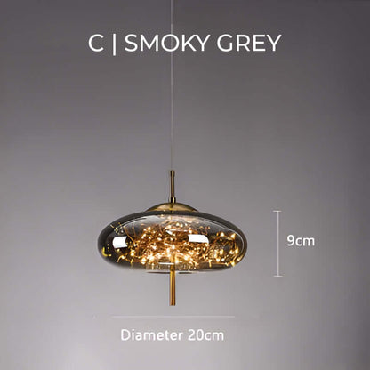 Warm Bronze Multi Light Pendant Lamp