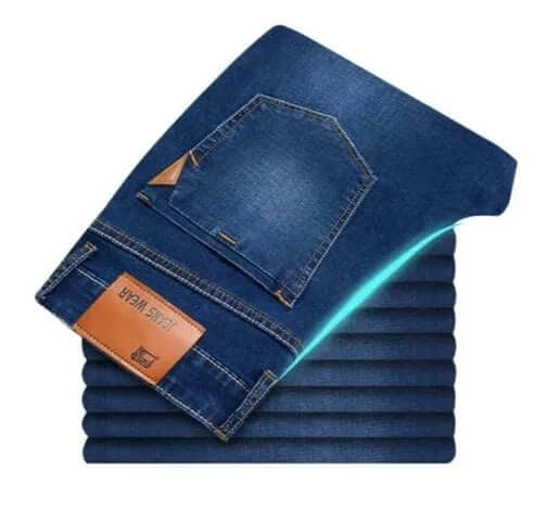 Classic Fit Mens Straight Jeans - Heavy Duty Denim