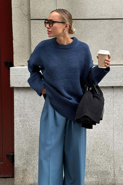 Large Women's Grey Cozy Sweater