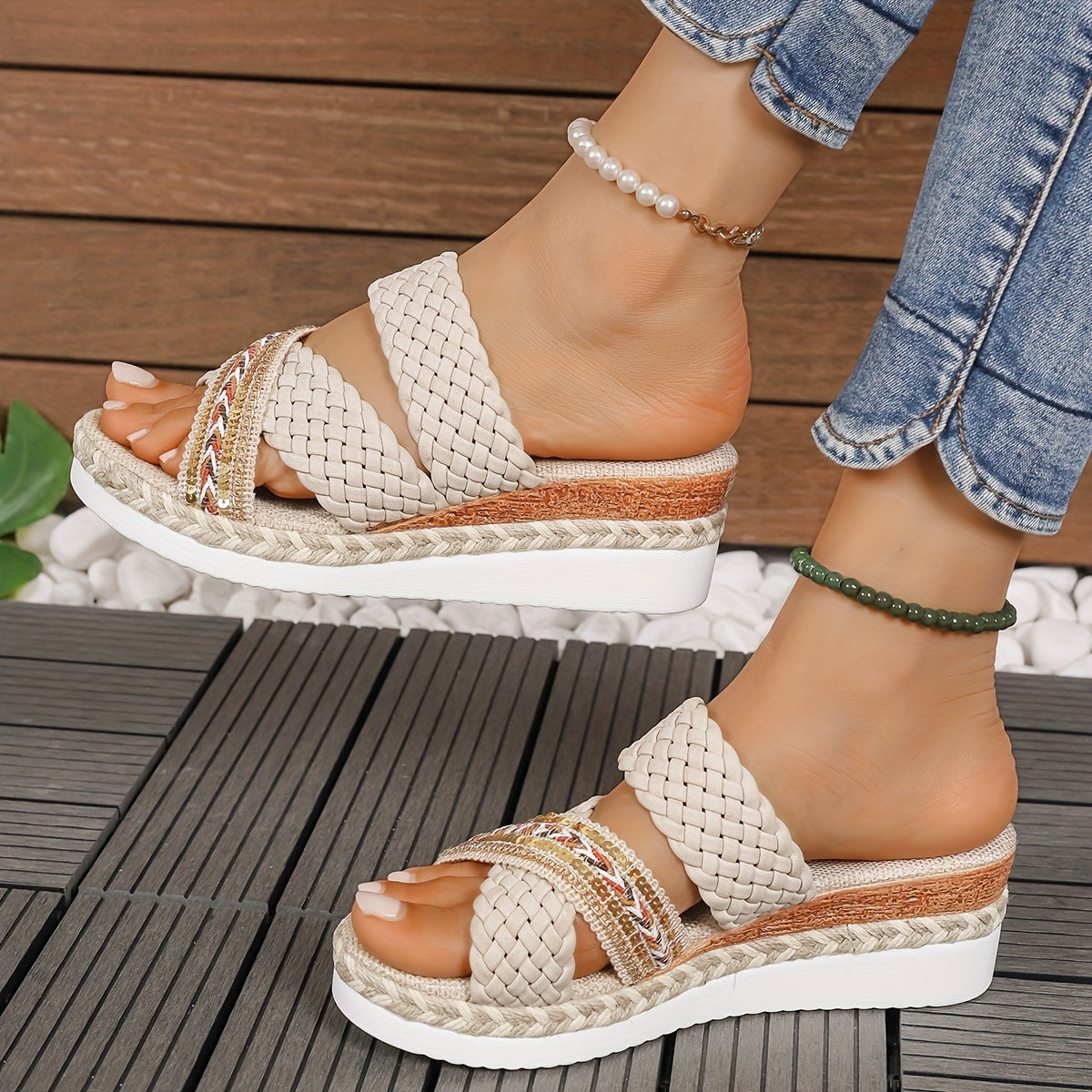 Trendy Braided Flat Sandals