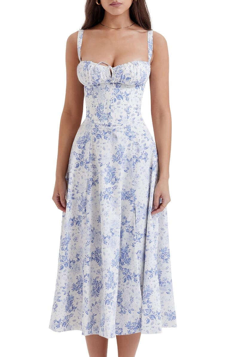 Fashionable Graphic Corset Dress