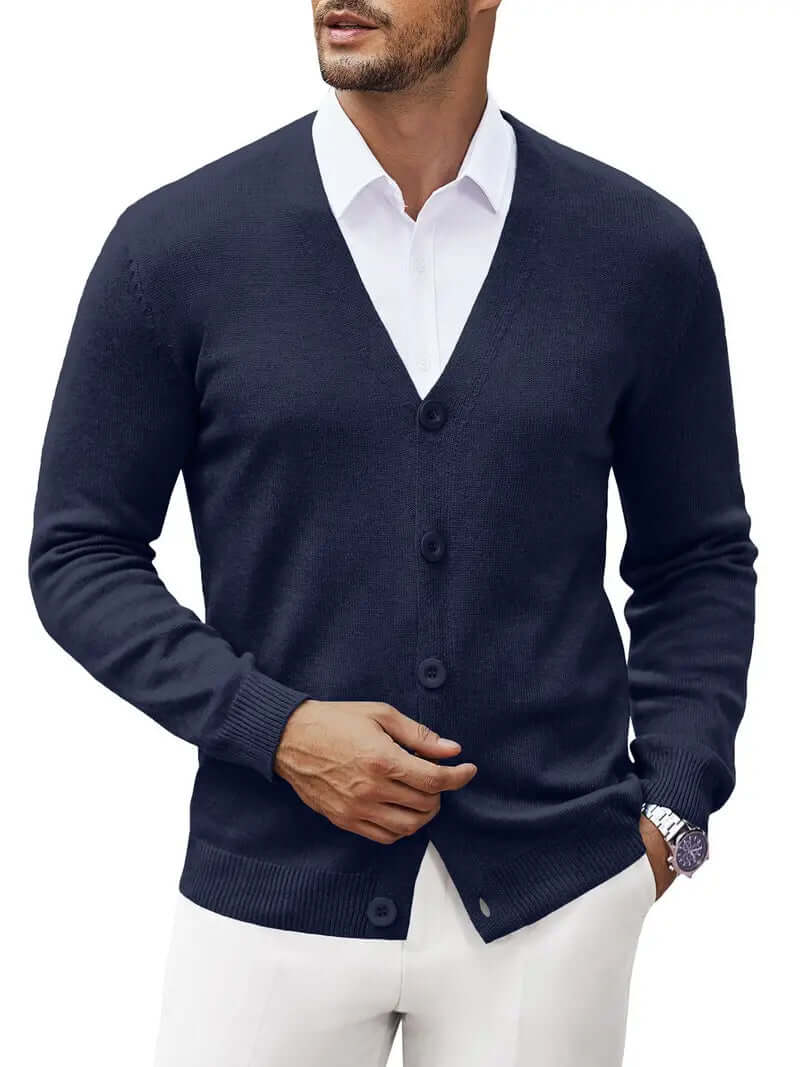Cozy Lightweight Knit Cardigan Sweater