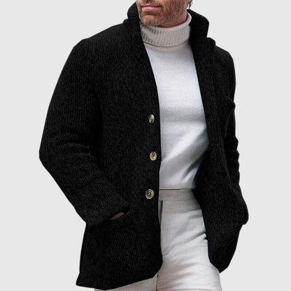 Thick Warm Crew Neck Cardigan Sweater