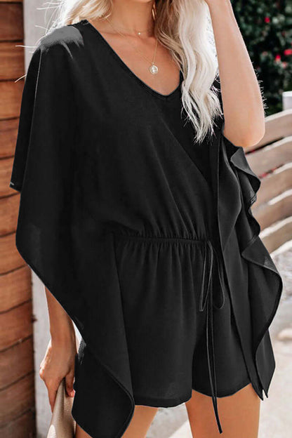 Relaxed Fit V-Neck Jumpsuit for Women