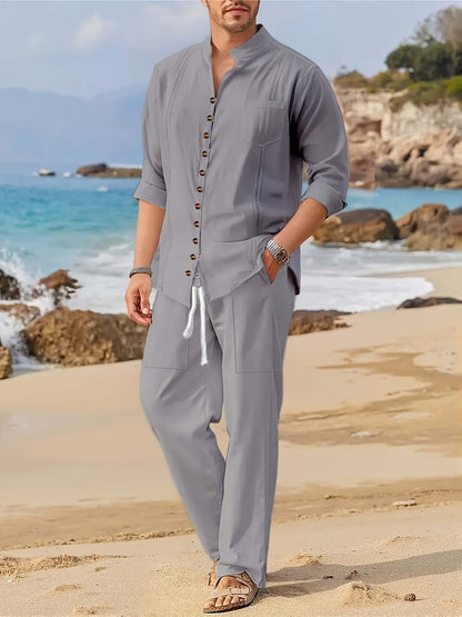 Relaxed Fit Summer Beach Shorts Set