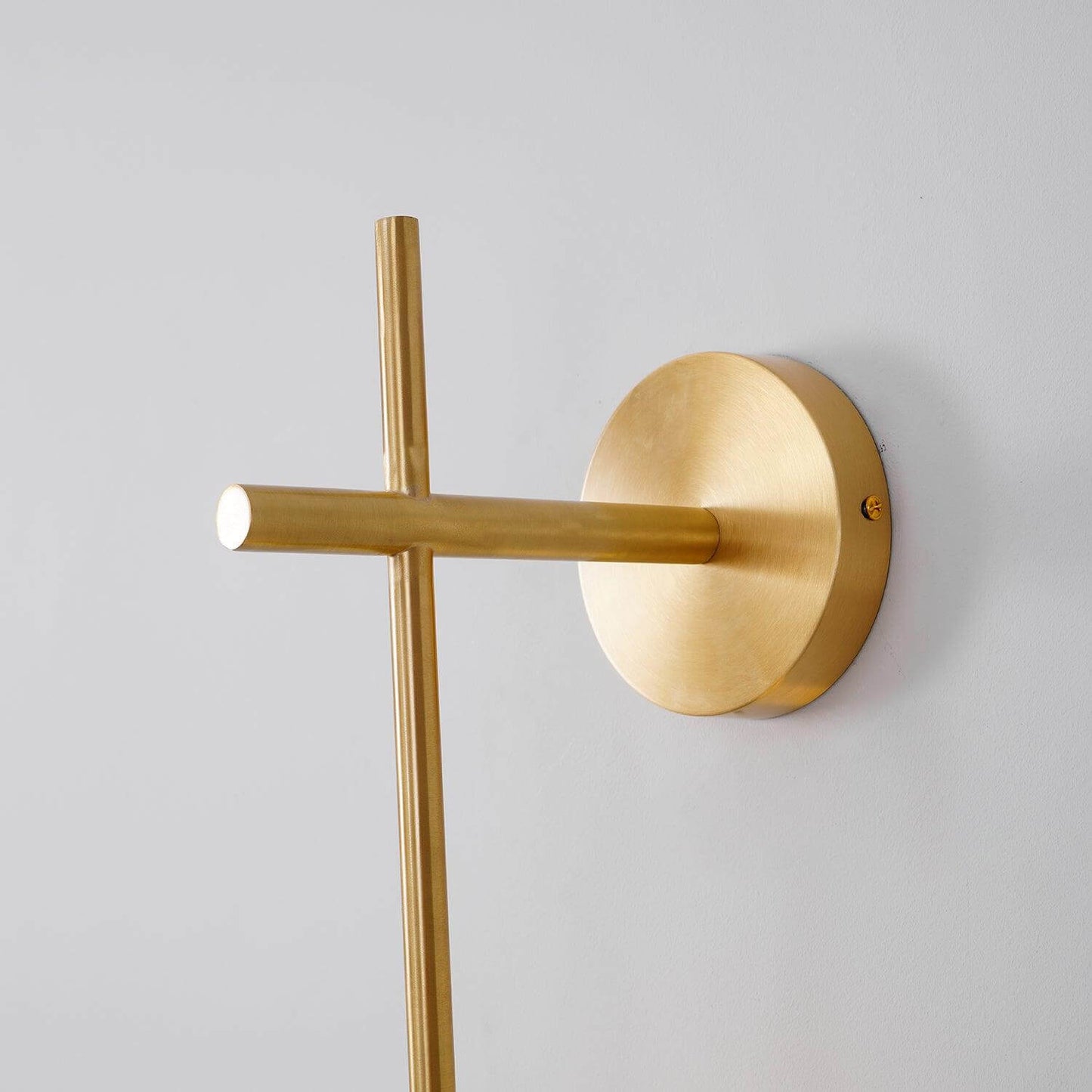 Sleek Round Glass Wall Light