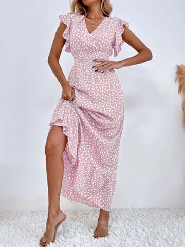 Beautiful Spotted Floor Length Dress