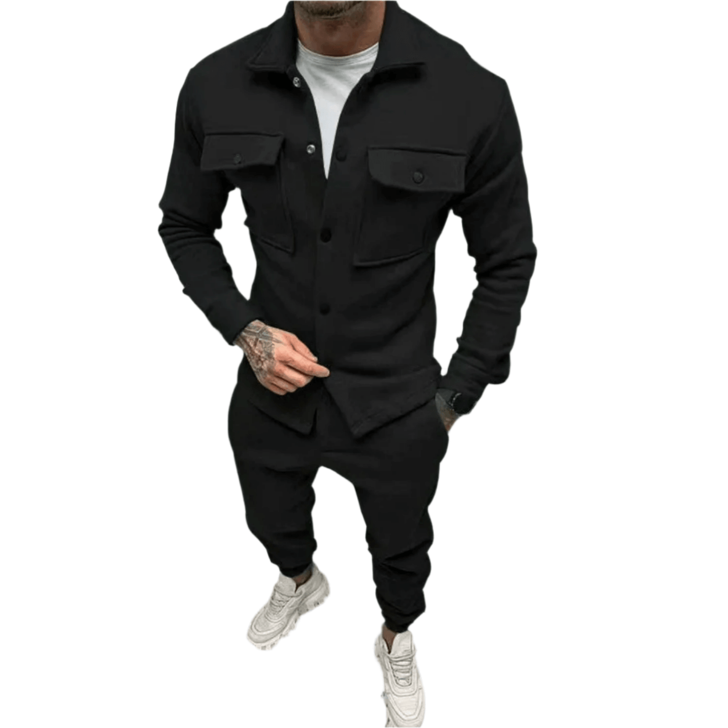 Men's Leather Two Piece Smart Suit - Luxivelle