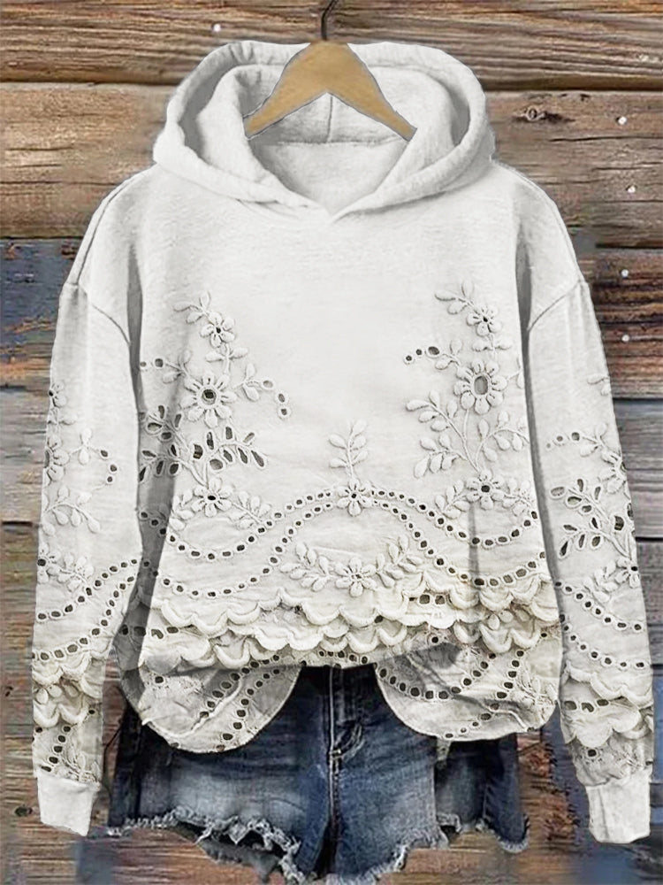 Classic Retro Style Hooded Sweatshirt