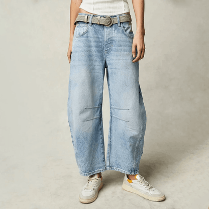 Comfortable Loose Fit High Waisted Women's Jeans