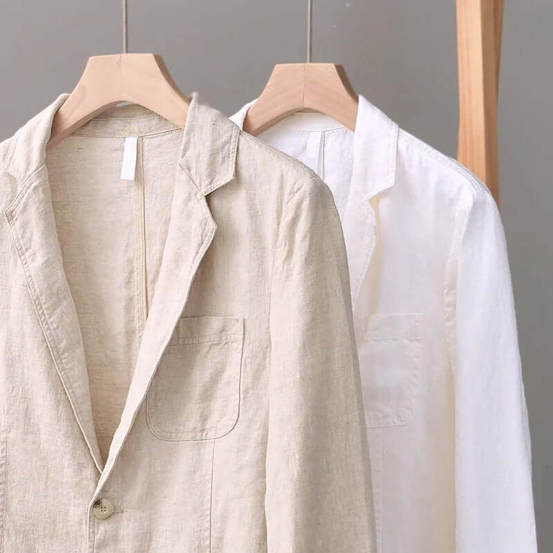 Relaxed Fit Casual Linen Jacket