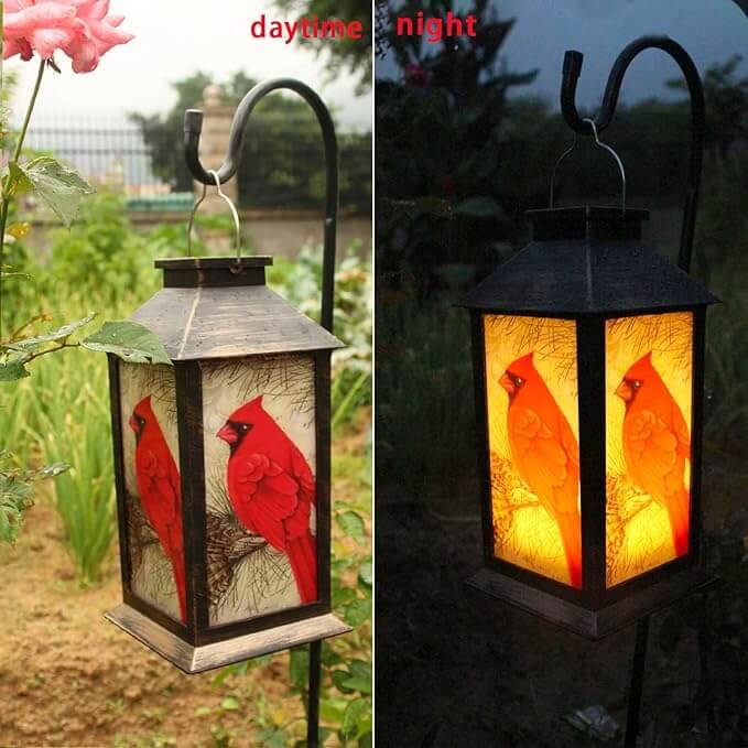 Colorful Bird Solar Powered Yard Lamp