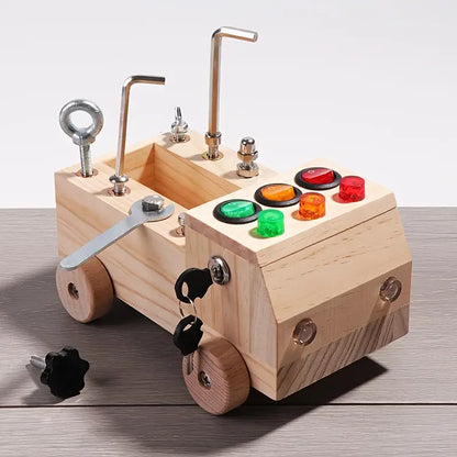 Educational Wooden Activity Board for Kids