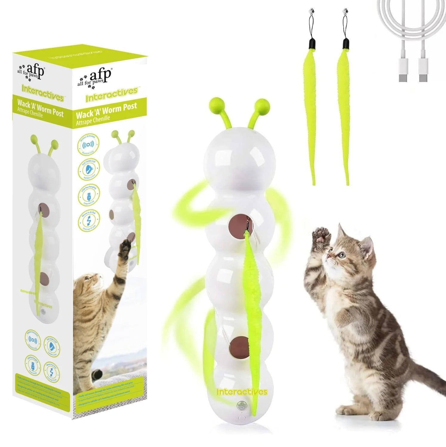 Fun Interactive Cat Wall Toy with Motion Sensor - Luxivelle