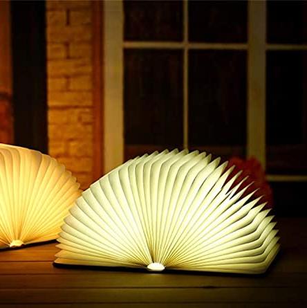 Portable LED Reading Light, Adjustable Brown Table Lamp