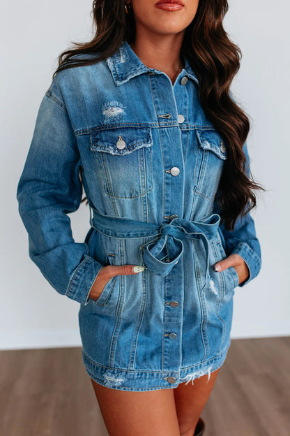 Relaxed Fit Denim Shirt Dress