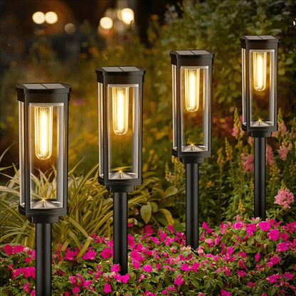 Bright Outdoor Solar Powered Yard Lamp - Luxivelle