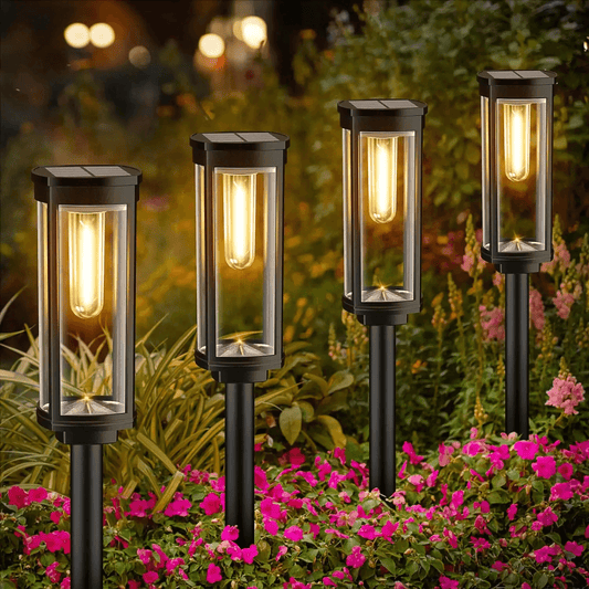 Bright Outdoor Solar Powered Yard Lamp - Luxivelle