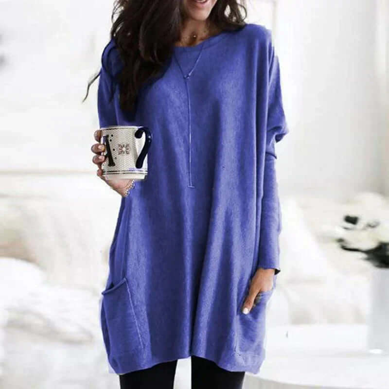 Large Soft Women's Crew Neck Sweater