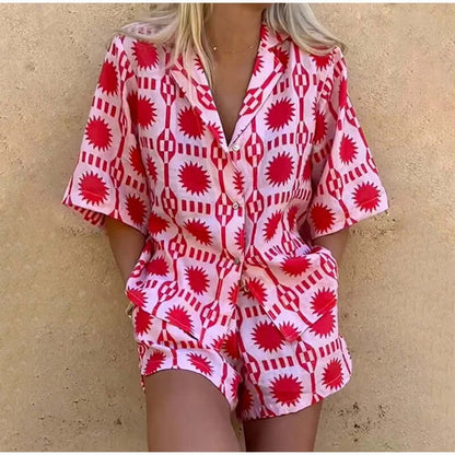 Trendy Graphic Matching Outfit Set