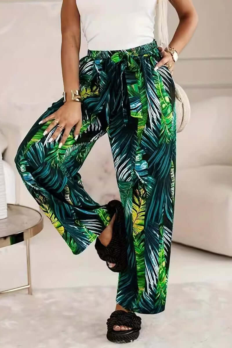 Vibrant Floral Loose Fit Pants