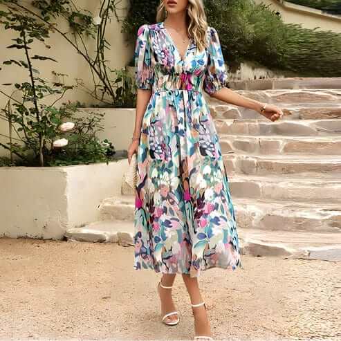 Chic Knee Length Dress - Classic Style - Luxivelle