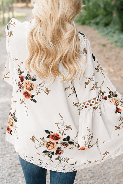 Colorful Quilted Pattern Blouse