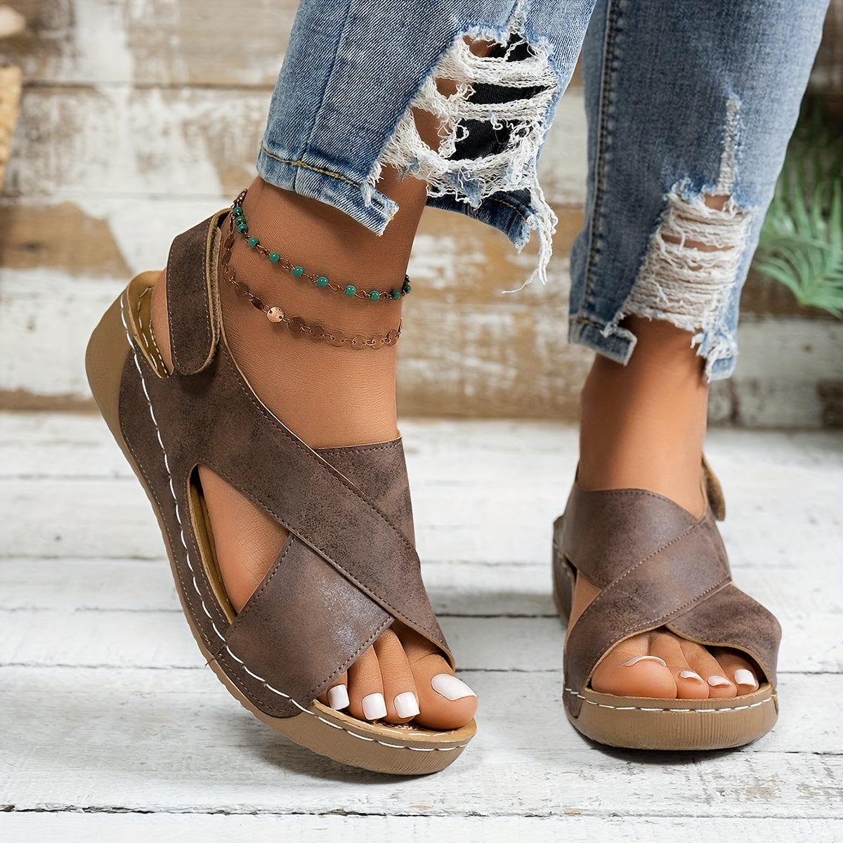 Ladies High Heel Platform Sandals