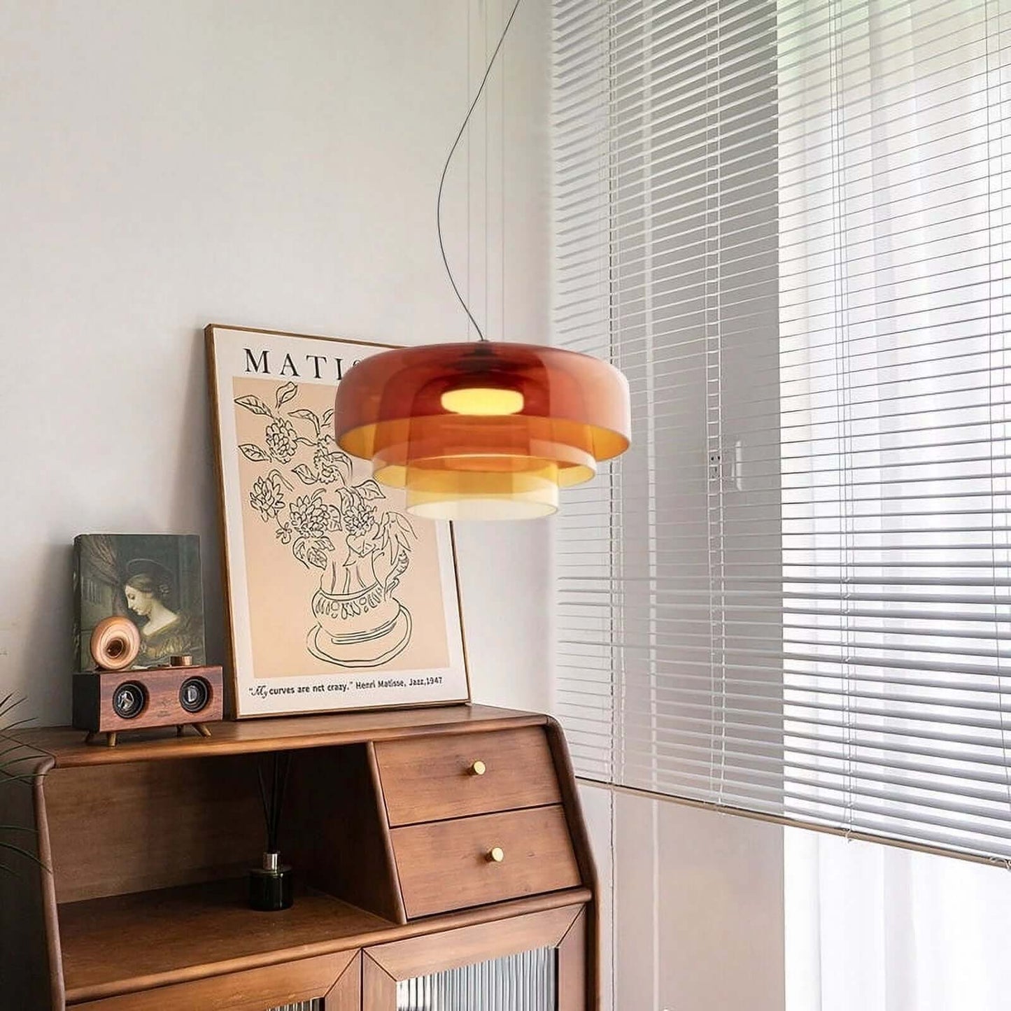 Elegant Clear Hanging Light Fixture