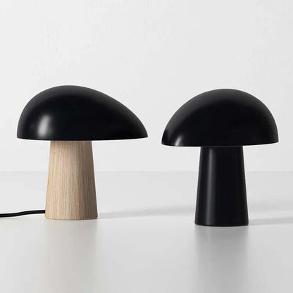 Rustic Wooden Desk Lamp with Unique Shape