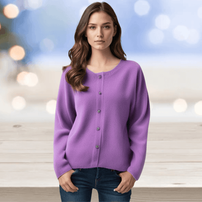 Soft V Neck Cashmere Sweater for Women