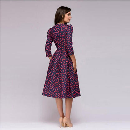 Comfortable Knee Length Summer Dress