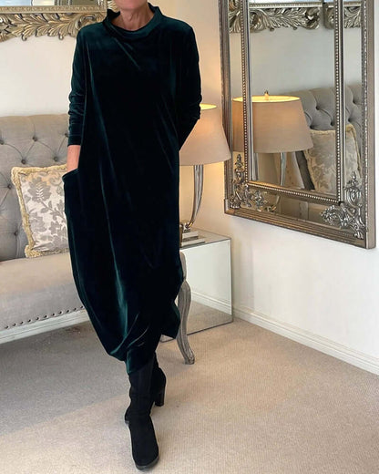 Warm Cozy Long Sleeve Dress