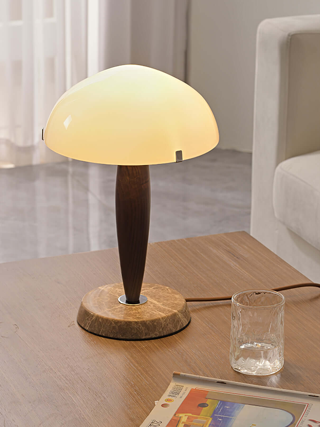Stylish Wooden Desk Table Lamp