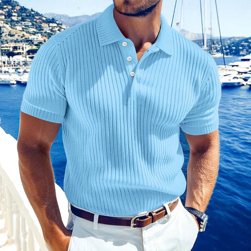 Comfortable Casual Short Sleeve Polo Shirt for Men