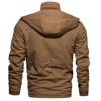 Waterproof Men's Removable Hood Parka Coat