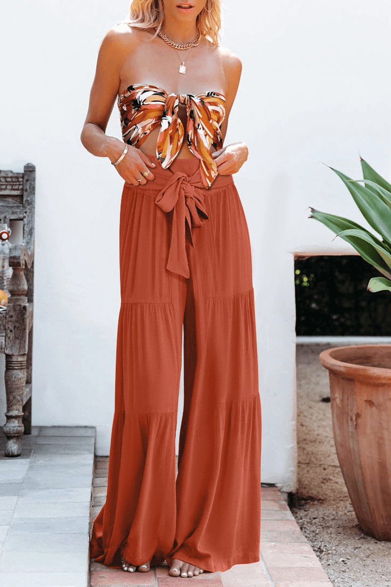 Comfortable Women's Relaxed Fit Wide Leg Trousers