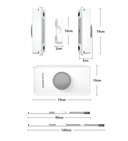 Easy Reach Window Cleaning Tool with Magnetic Double Sides