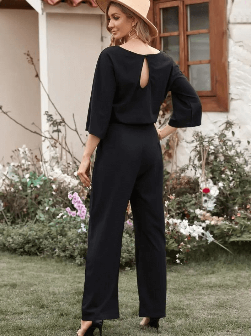 Ladies' Flowy Waist Jumpsuit Pants