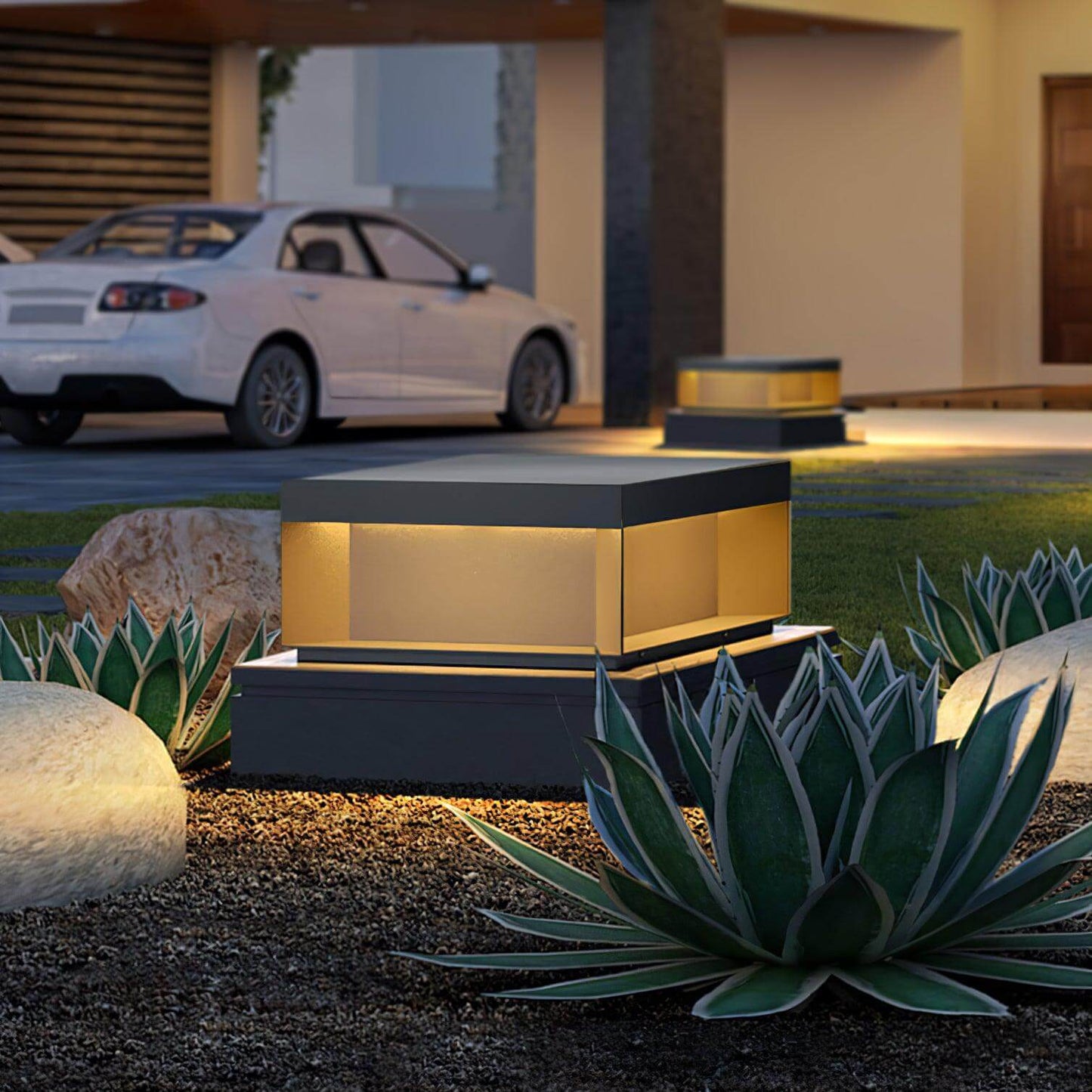 Waterproof Garden Post Lamp - Durable Outdoor Light