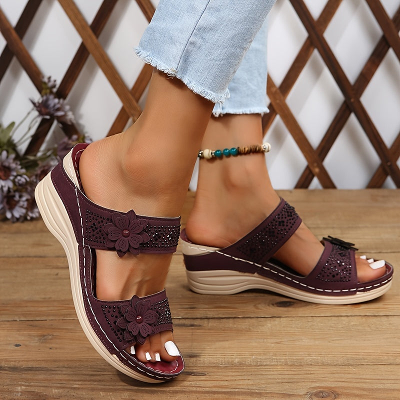 Delor | Comfortable Flower Sandals