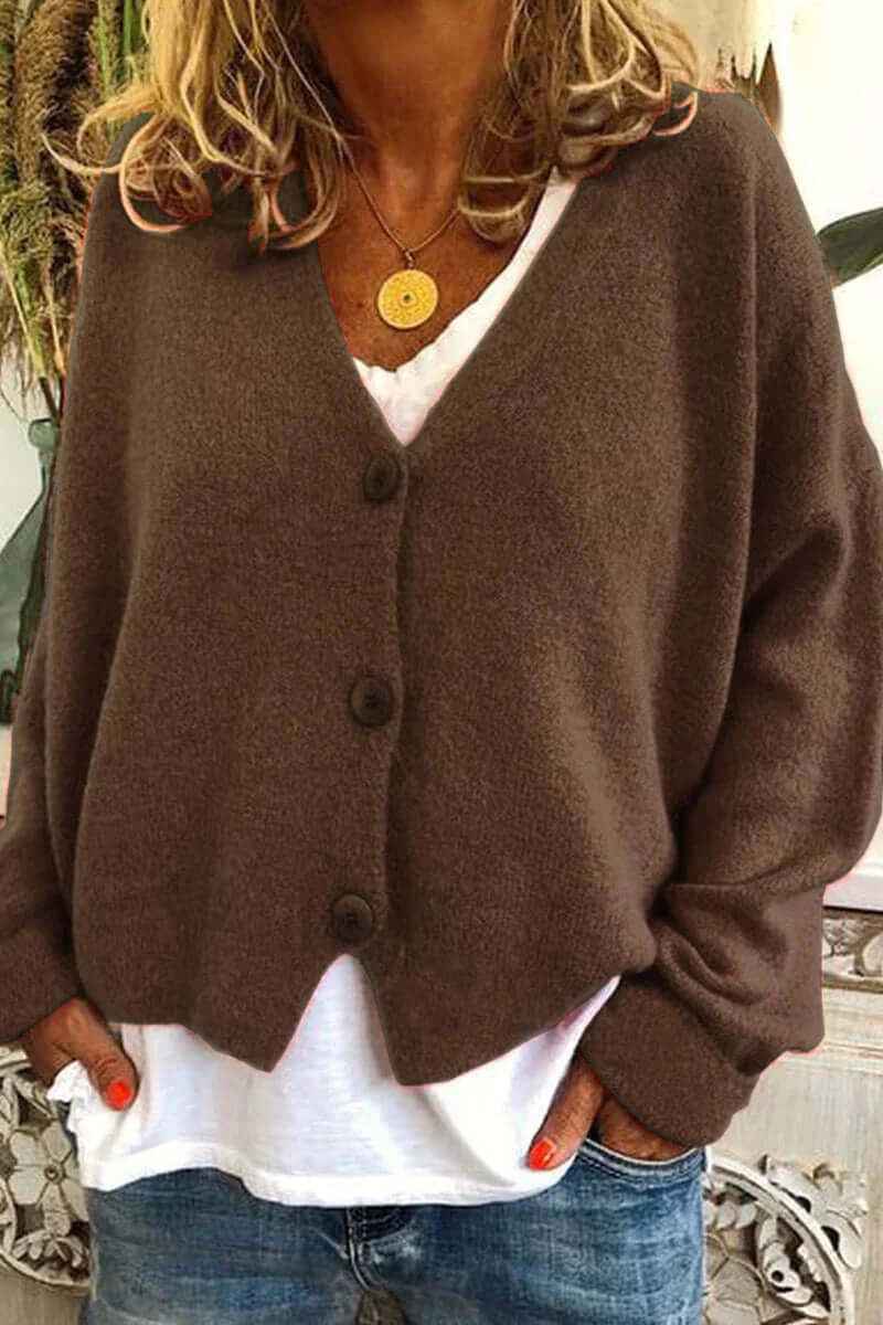 Colorful Patchwork Open Front Women's Cardigan
