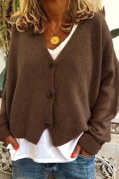 Colorful Patchwork Open Front Women's Cardigan