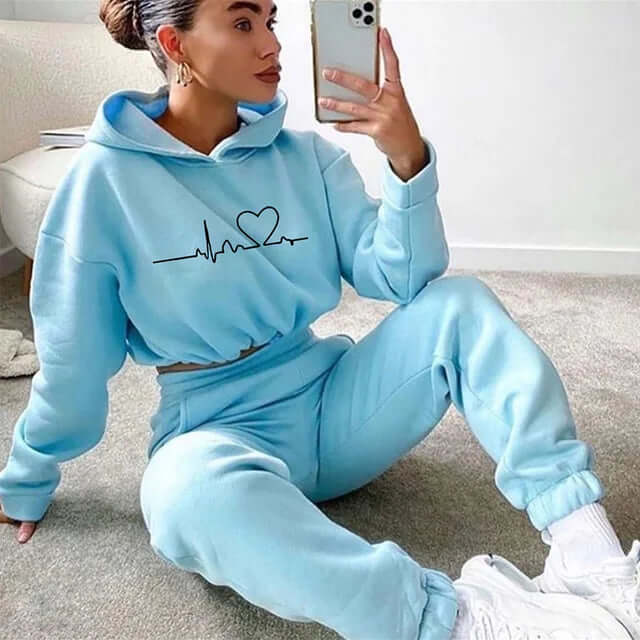 Ladies Fitness Tracksuit Set