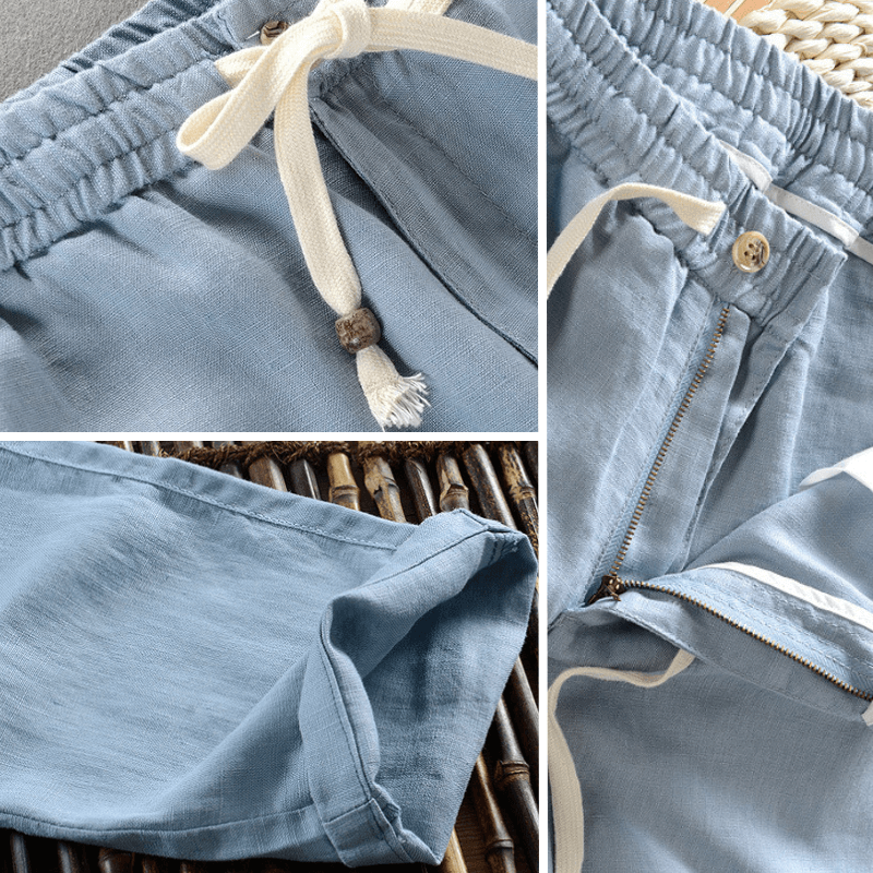 Slim Fit Mens Elastic Waist Trousers