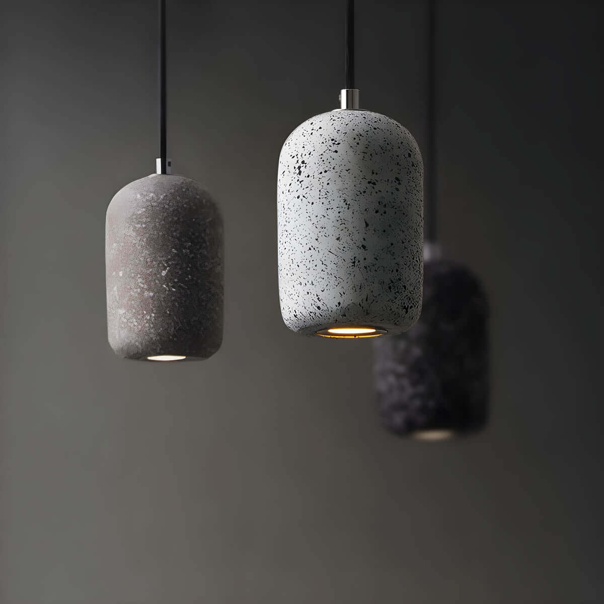 Rustic Metal Hanging Ceiling Light, 16cm Glass Shade